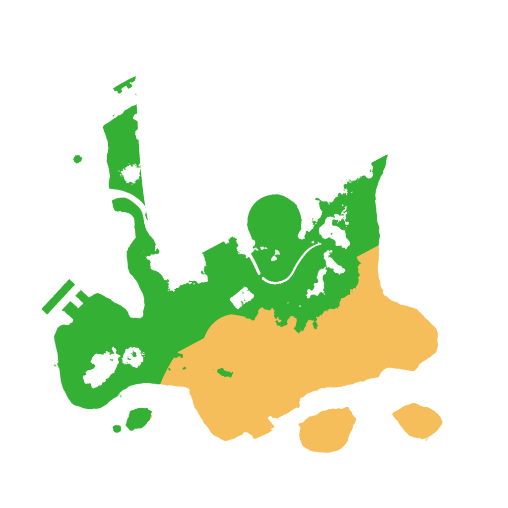 Biome Rust Map: Procedural Map, Size: 2500, Seed: 2127256588