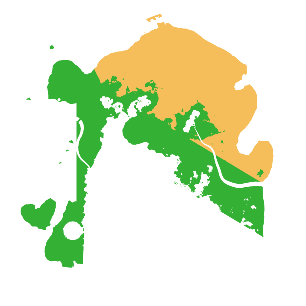 Biome Rust Map: Procedural Map, Size: 3000, Seed: 16491