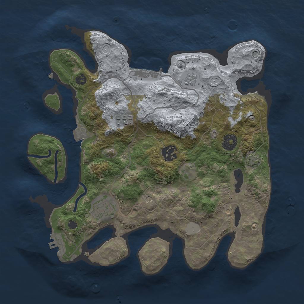 Procedural Map :: Rust Map :: Just-Wiped