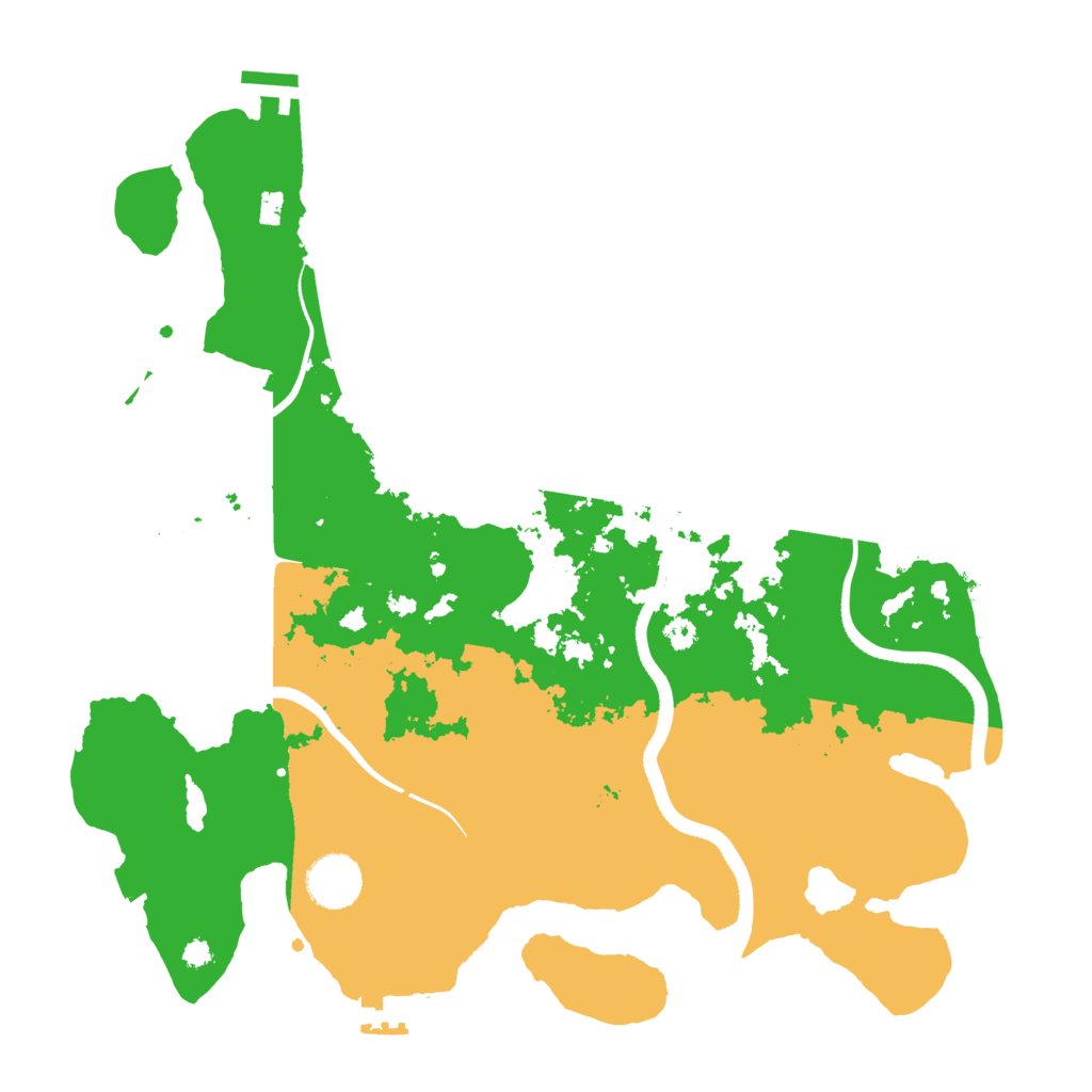 Biome Rust Map: Procedural Map, Size: 3500, Seed: 44998811