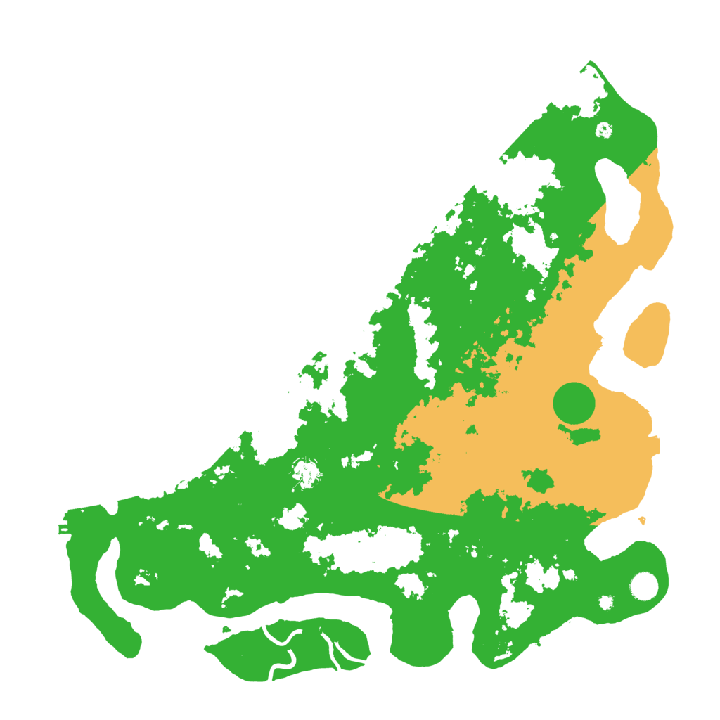 Biome Rust Map: Procedural Map, Size: 4500, Seed: 1354600