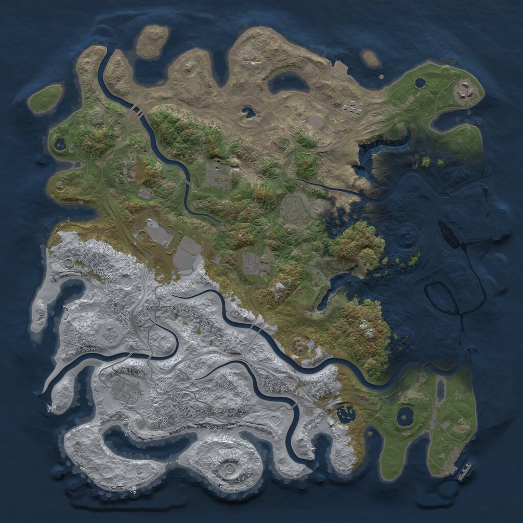 Rust Map: Procedural Map, Size: 4250, Seed: 1772598237, 15 Monuments