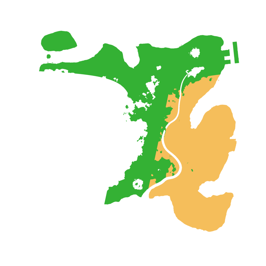 Biome Rust Map: Procedural Map, Size: 2500, Seed: 553950912