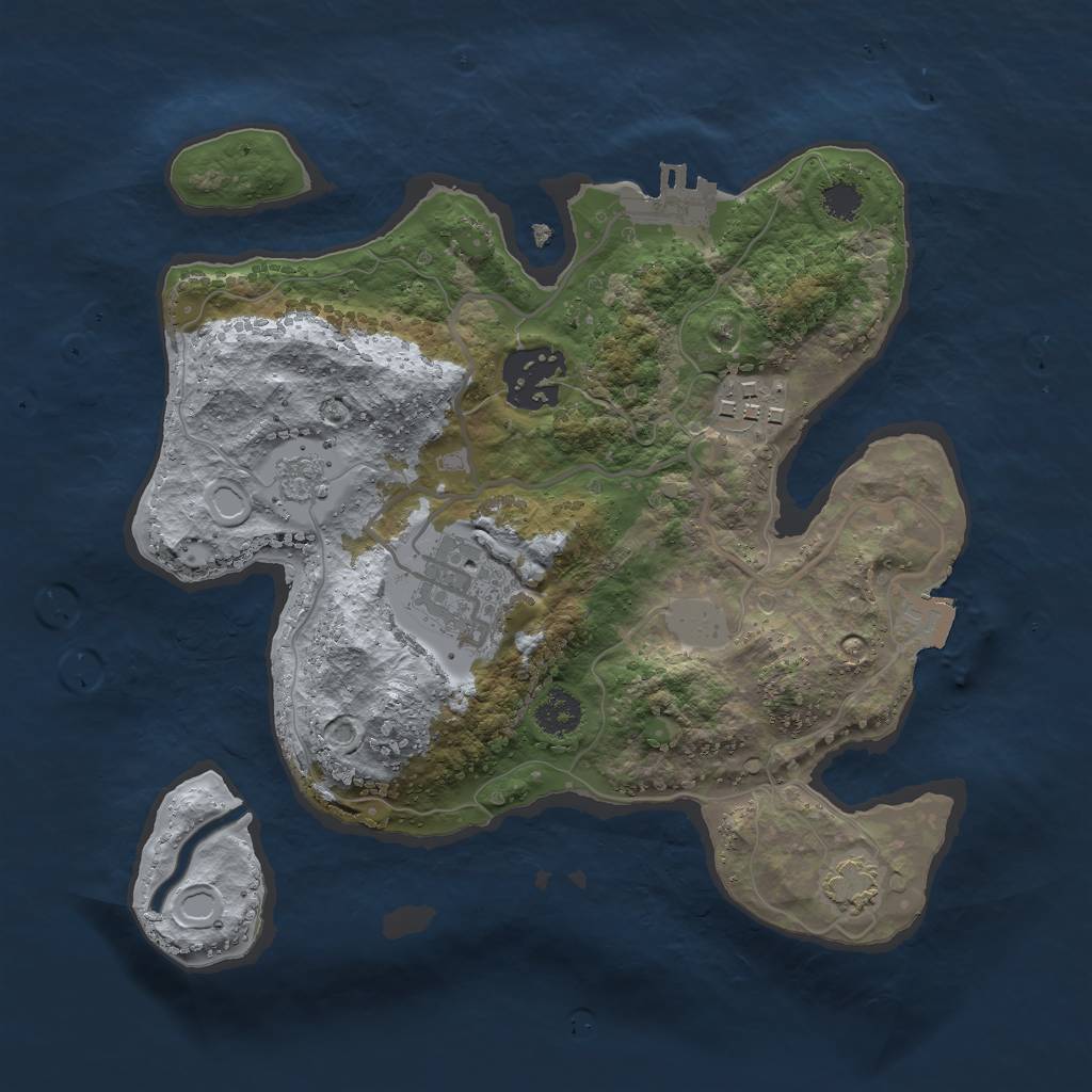 Procedural Map :: Rust Map :: Just-Wiped