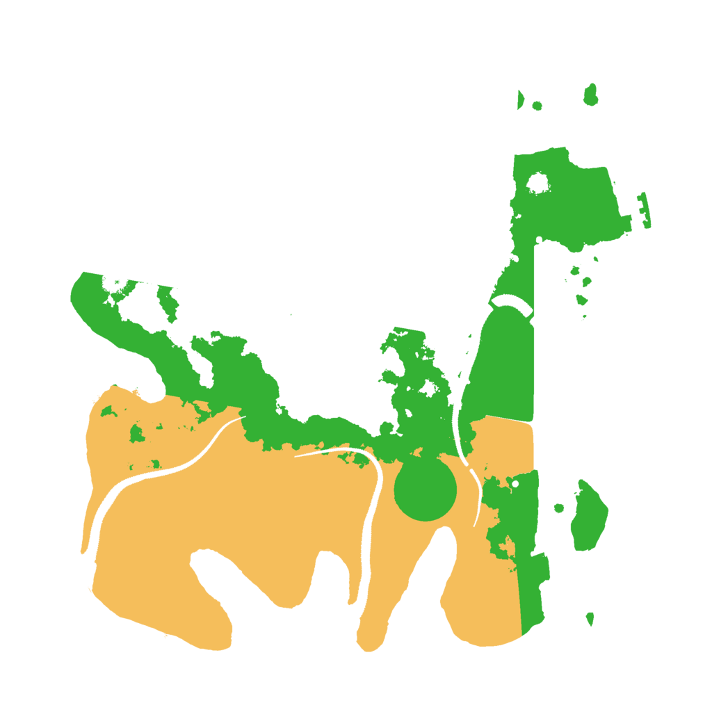 Biome Rust Map: Procedural Map, Size: 3000, Seed: 1304872