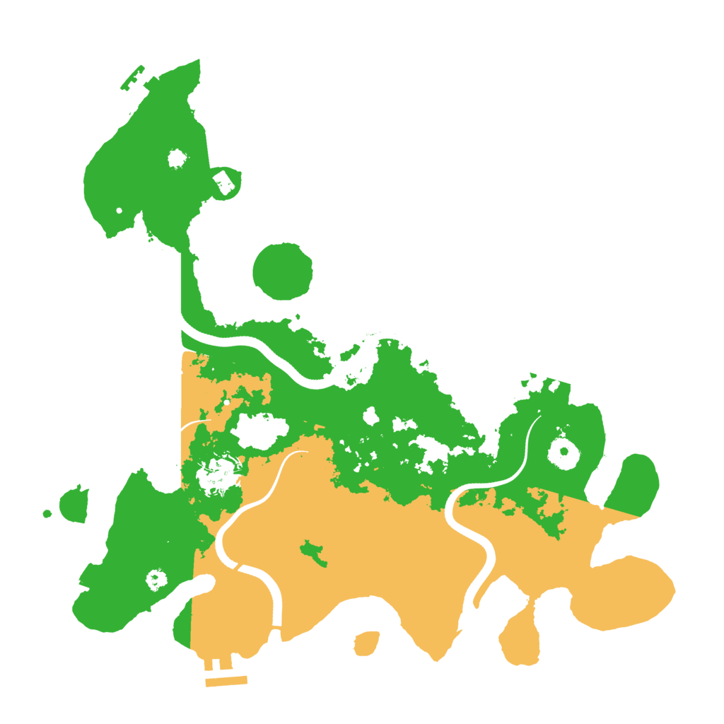 Biome Rust Map: Procedural Map, Size: 3500, Seed: 410411820