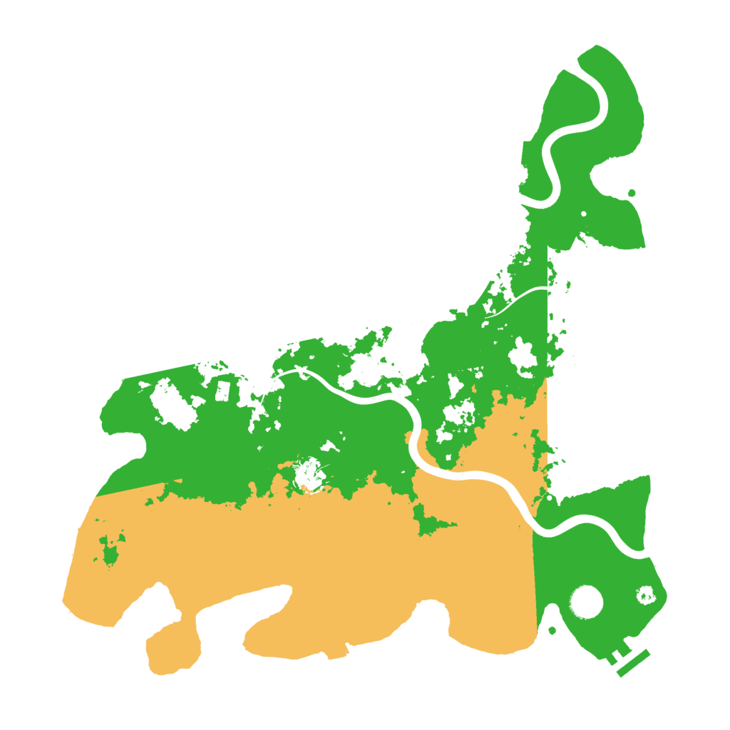 Biome Rust Map: Procedural Map, Size: 3900, Seed: 48227545