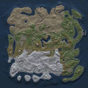 Thumbnail Rust Map: Procedural Map, Size: 4250, Seed: 1560042817, 14 Monuments