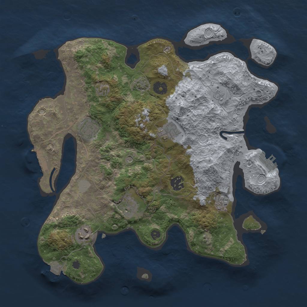 Procedural Map :: Rust Map :: Just-wiped