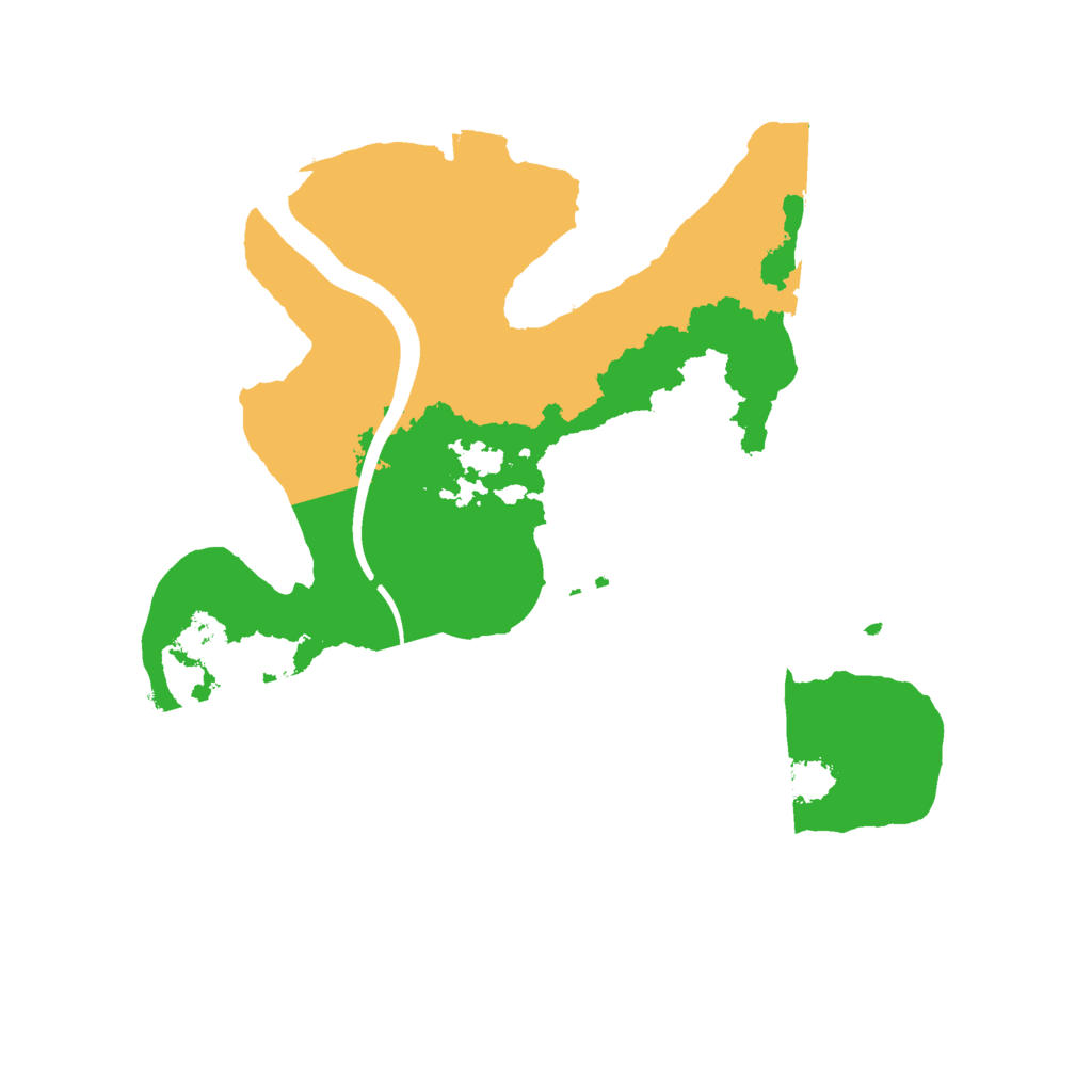 Biome Rust Map: Procedural Map, Size: 2333, Seed: 583907013