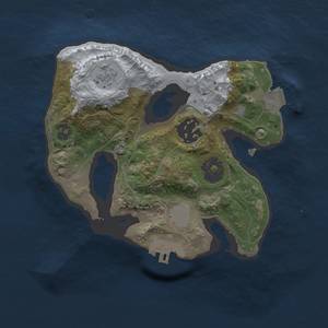 Thumbnail Rust Map: Procedural Map, Size: 2000, Seed: 13575, 6 Monuments