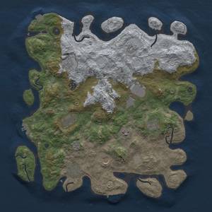 Thumbnail Rust Map: Procedural Map, Size: 4000, Seed: 1627716344, 18 Monuments