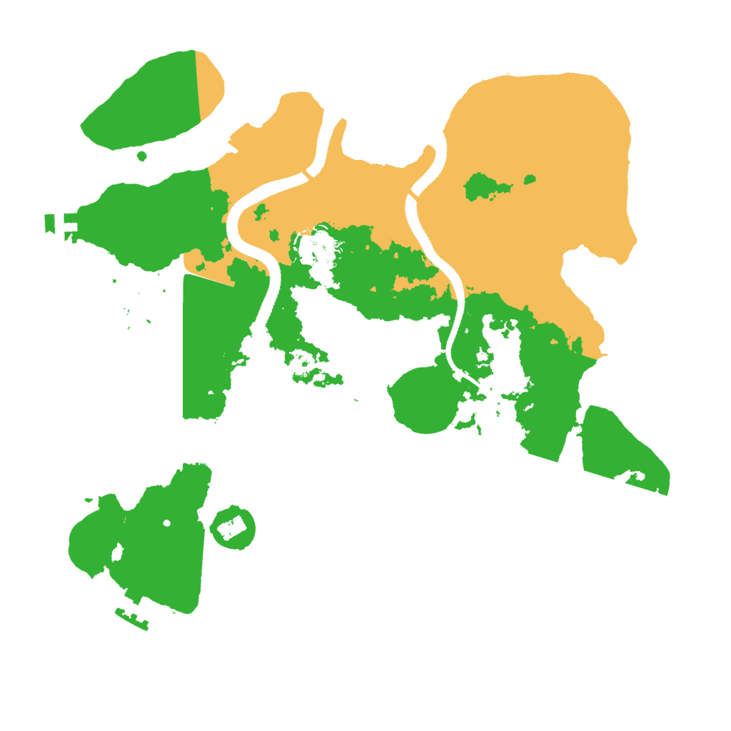 Biome Rust Map: Procedural Map, Size: 3000, Seed: 31358