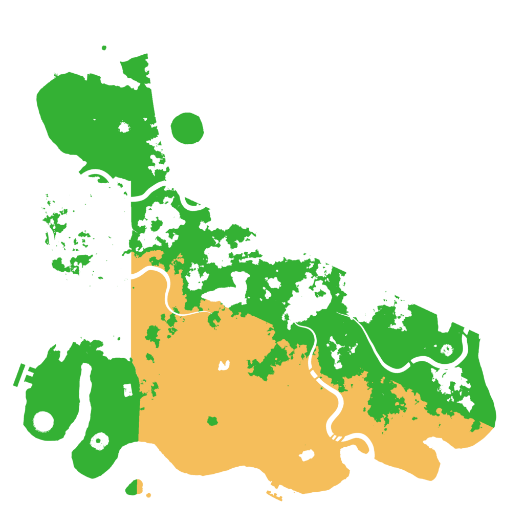 Biome Rust Map: Procedural Map, Size: 4500, Seed: 696187543