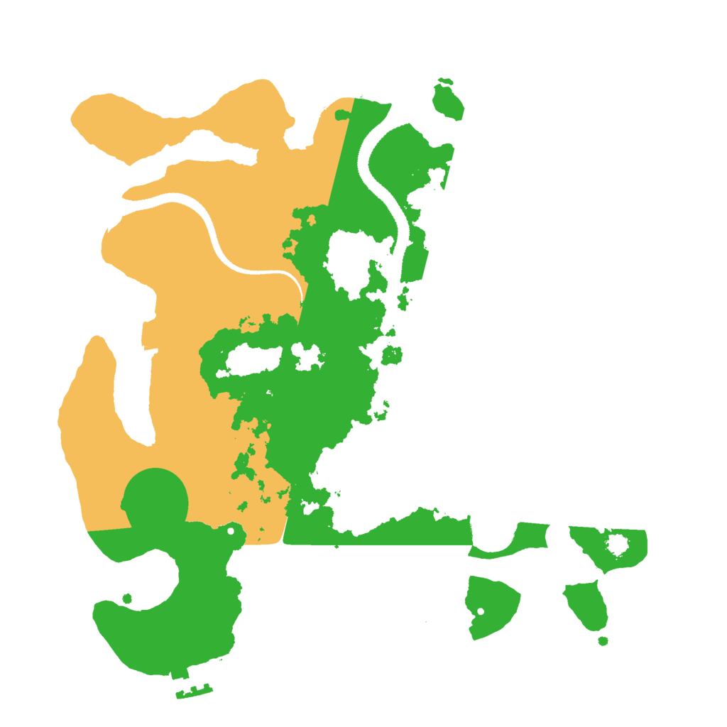Biome Rust Map: Procedural Map, Size: 3000, Seed: 79534666
