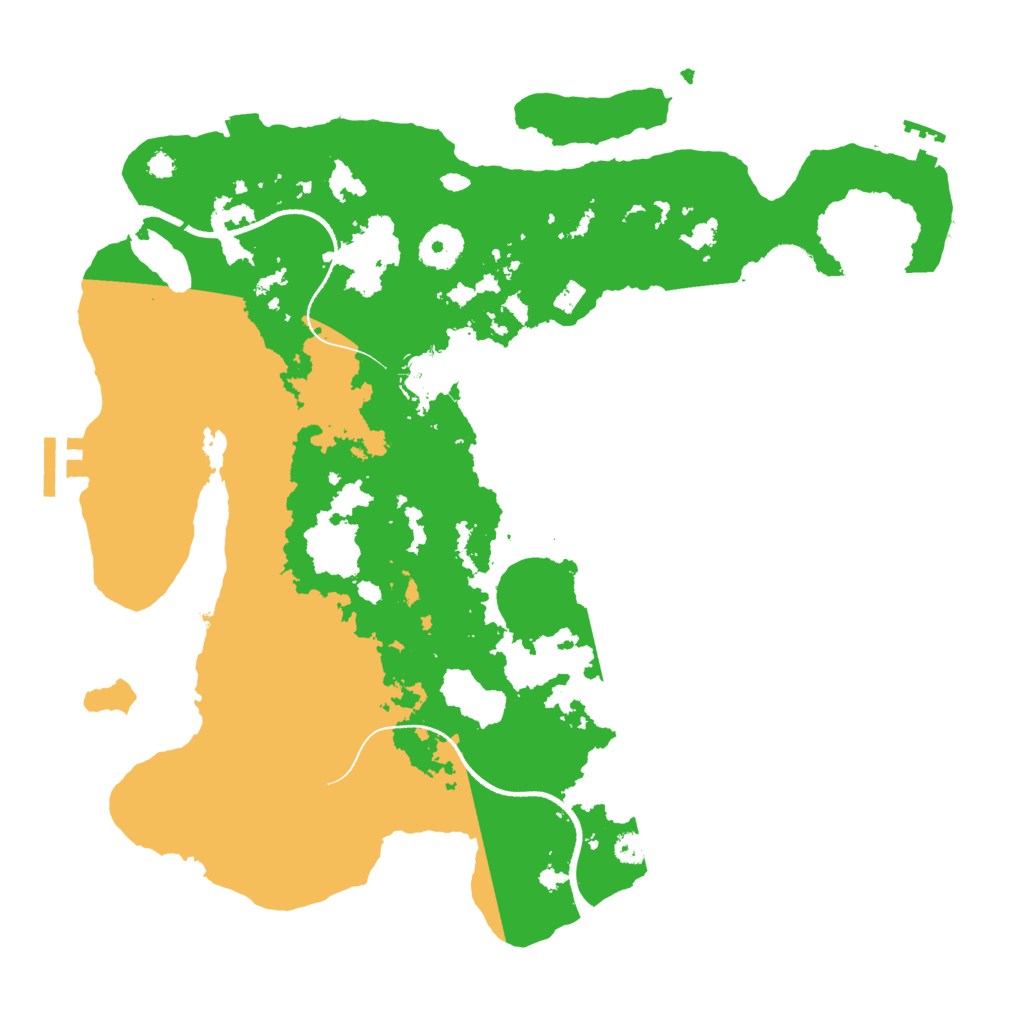 Biome Rust Map: Procedural Map, Size: 3500, Seed: 249829