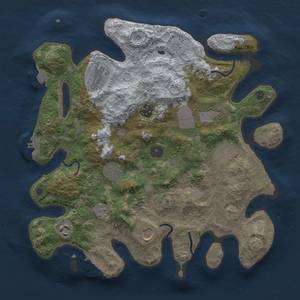 Thumbnail Rust Map: Procedural Map, Size: 3500, Seed: 302515299, 16 Monuments