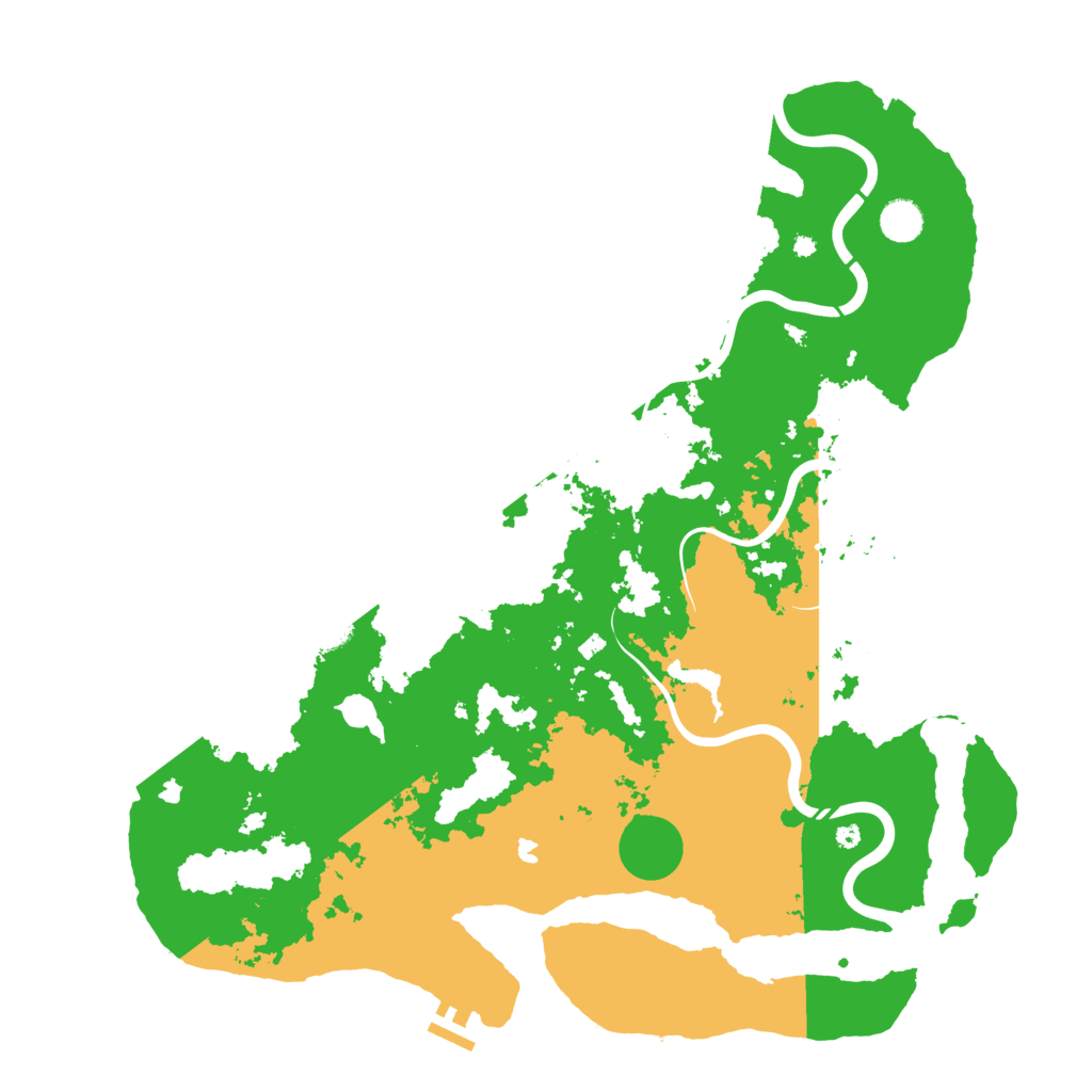 Biome Rust Map: Procedural Map, Size: 4500, Seed: 11552745