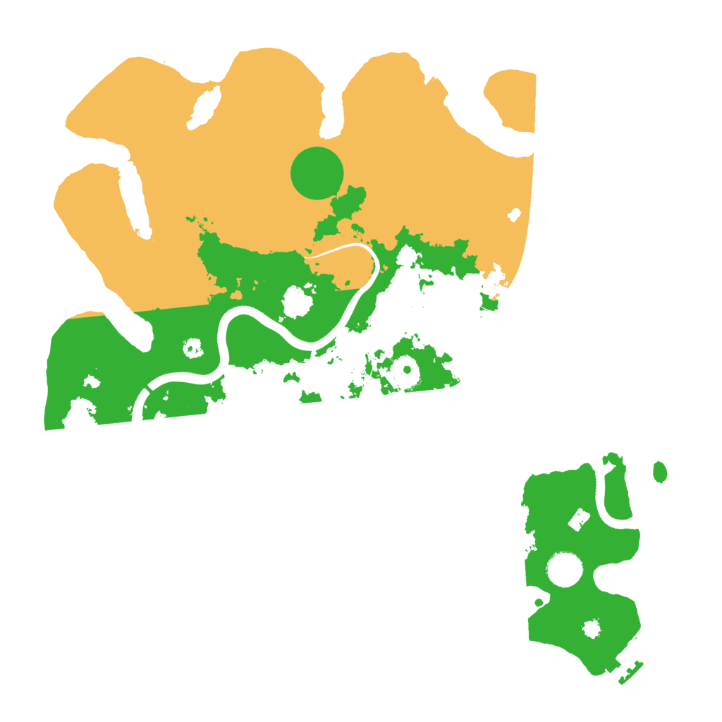 Biome Rust Map: Procedural Map, Size: 3600, Seed: 81598827