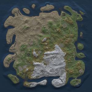 Thumbnail Rust Map: Procedural Map, Size: 4750, Seed: 1109613817, 19 Monuments