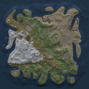 Thumbnail Rust Map: Procedural Map, Size: 3750, Seed: 23052024, 17 Monuments