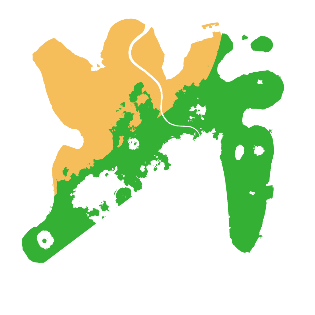 Biome Rust Map: Procedural Map, Size: 2800, Seed: 615520801