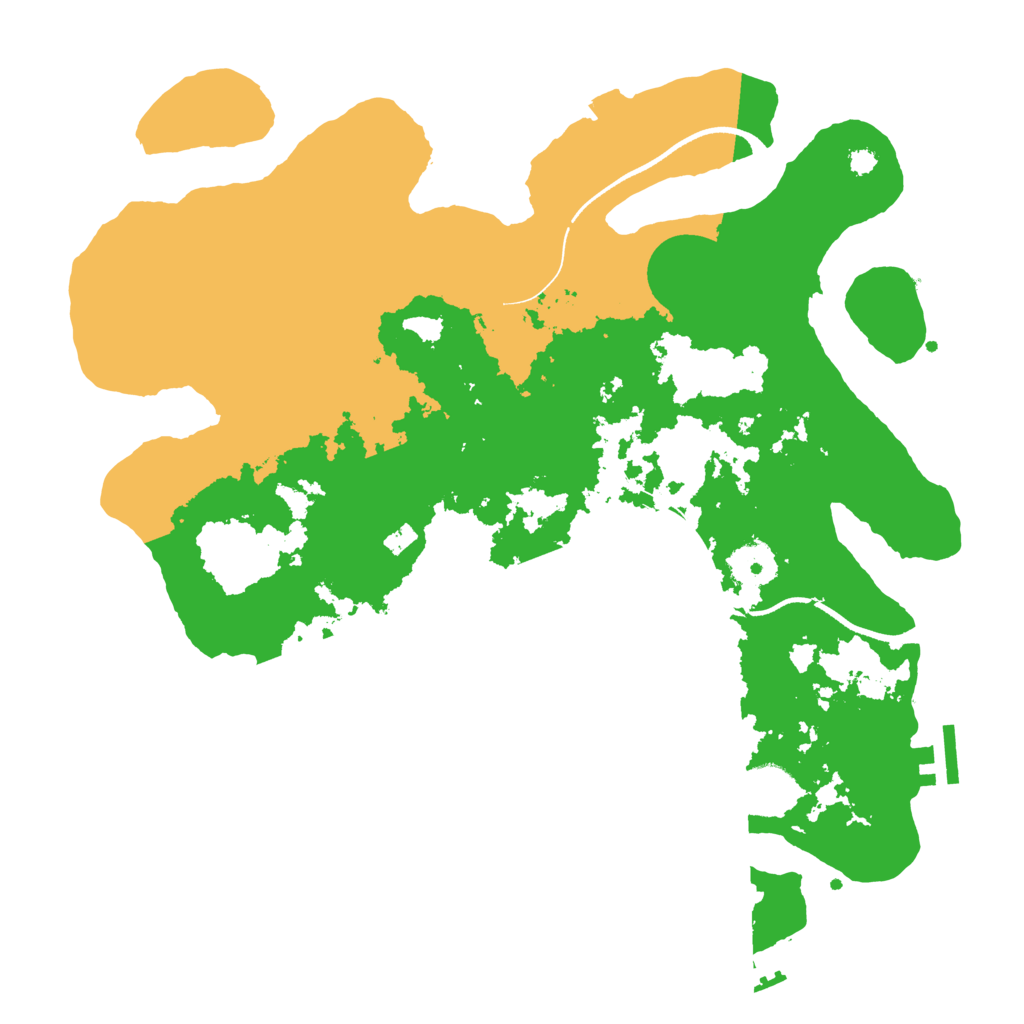 Biome Rust Map: Procedural Map, Size: 3500, Seed: 787590607