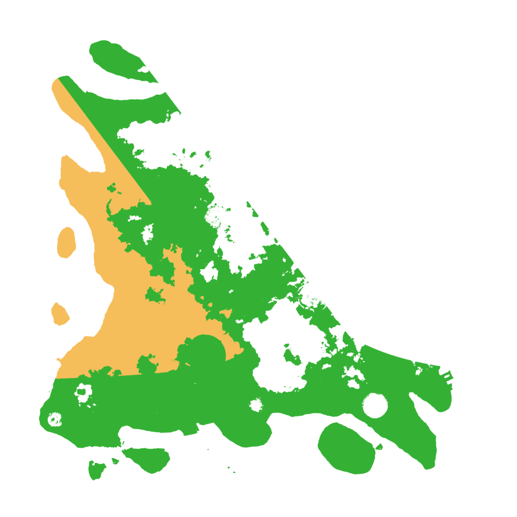 Biome Rust Map: Procedural Map, Size: 3700, Seed: 32599078