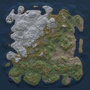 Thumbnail Rust Map: Procedural Map, Size: 4500, Seed: 1714799225, 18 Monuments