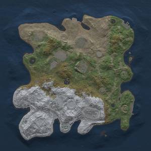 Thumbnail Rust Map: Procedural Map, Size: 3500, Seed: 173966451, 16 Monuments