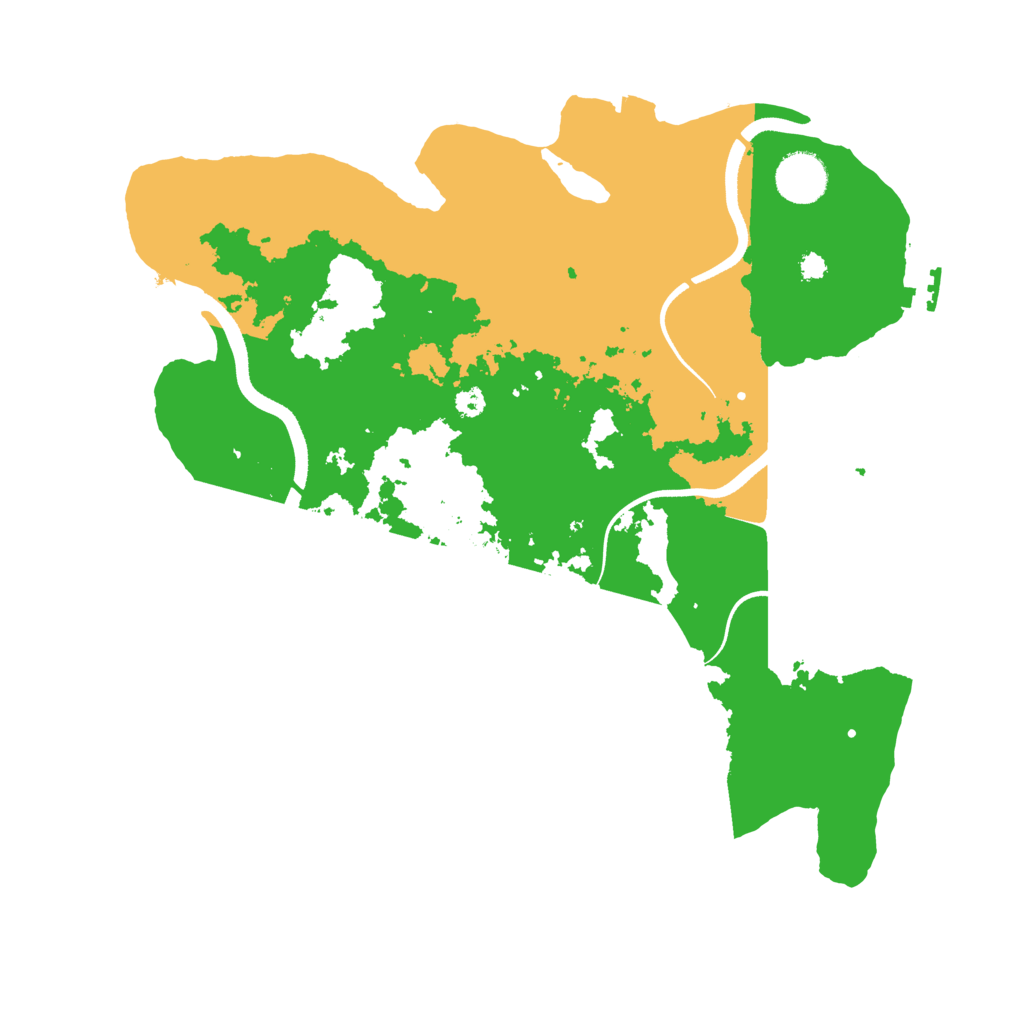 Biome Rust Map: Procedural Map, Size: 3500, Seed: 173966451
