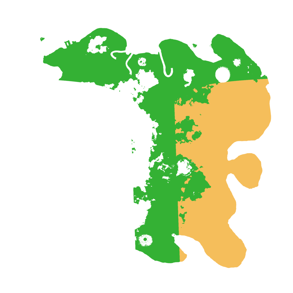 Biome Rust Map: Procedural Map, Size: 3500, Seed: 535451