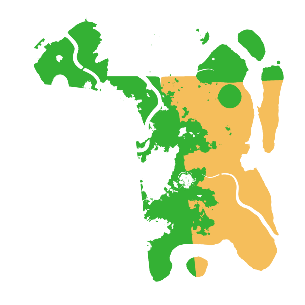 Biome Rust Map: Procedural Map, Size: 3500, Seed: 472234308