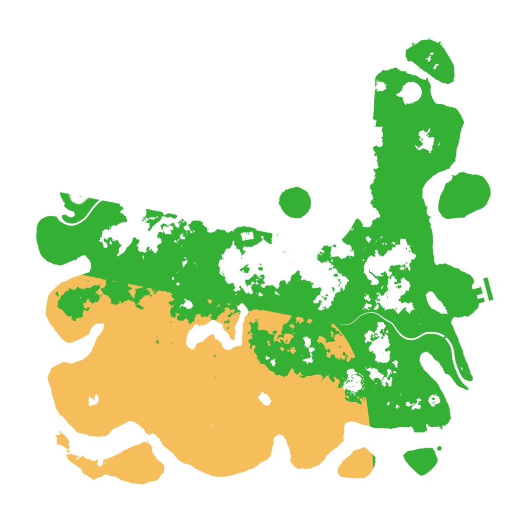 Biome Rust Map: Procedural Map, Size: 4500, Seed: 1241033923