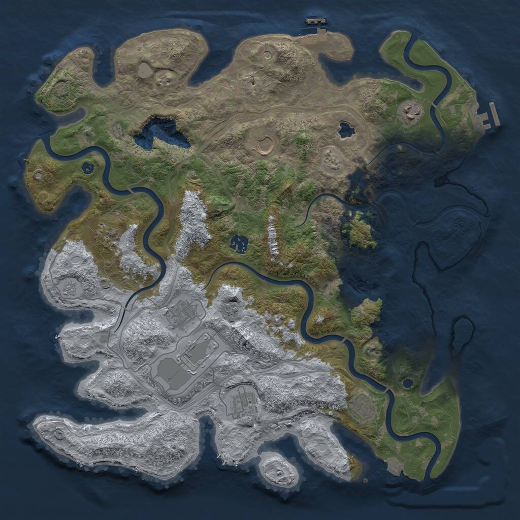 Rust Map: Procedural Map, Size: 4250, Seed: 1731, 15 Monuments
