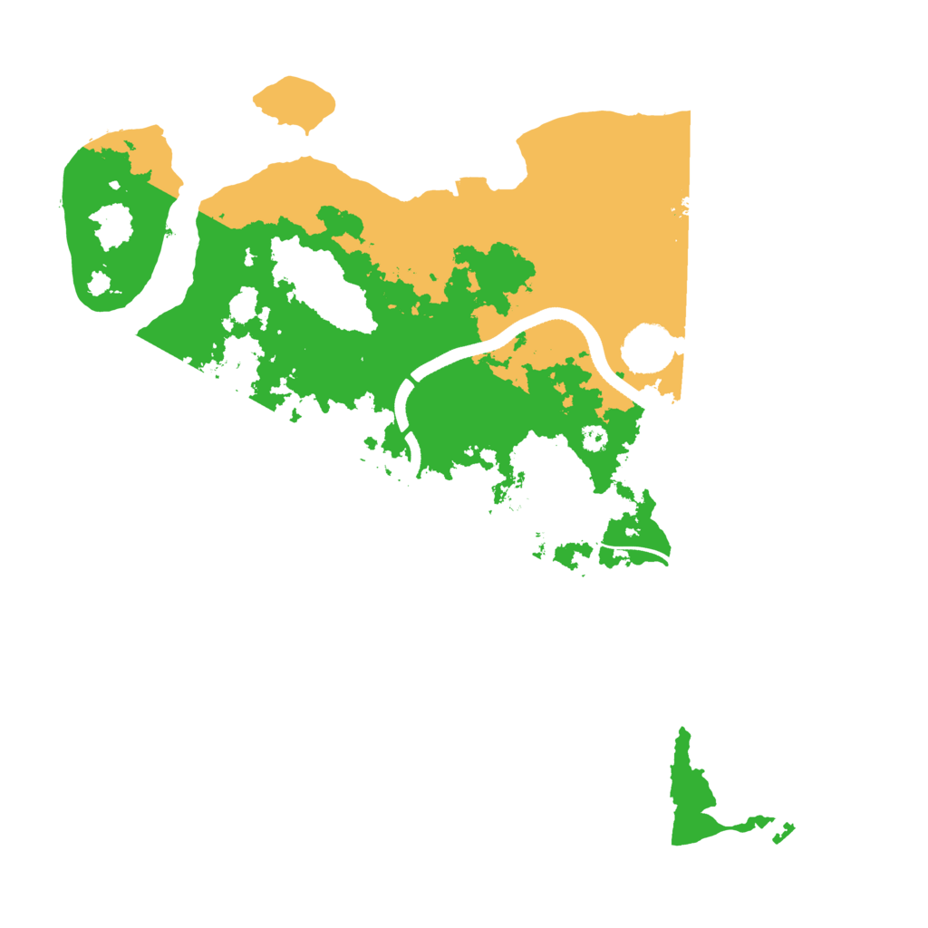 Biome Rust Map: Procedural Map, Size: 3500, Seed: 374910757