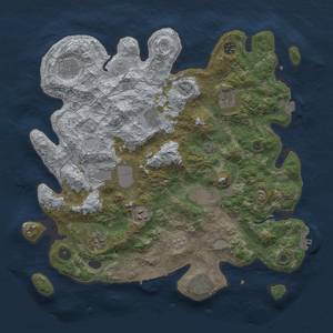 Thumbnail Rust Map: Procedural Map, Size: 4000, Seed: 500447233, 18 Monuments