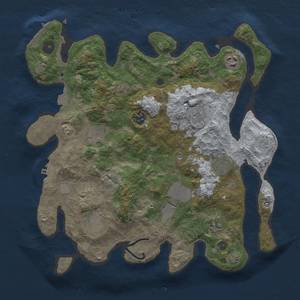 Thumbnail Rust Map: Procedural Map, Size: 3500, Seed: 1526604289, 16 Monuments