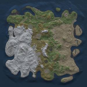 Thumbnail Rust Map: Procedural Map, Size: 4250, Seed: 1735261845, 19 Monuments