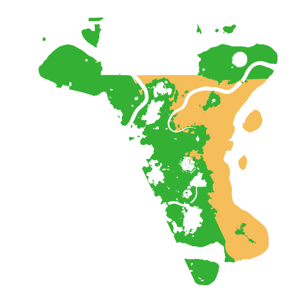 Biome Rust Map: Procedural Map, Size: 3500, Seed: 22239