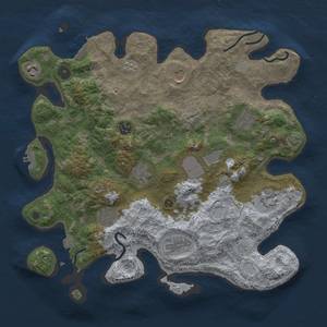 Thumbnail Rust Map: Procedural Map, Size: 3750, Seed: 785642, 18 Monuments