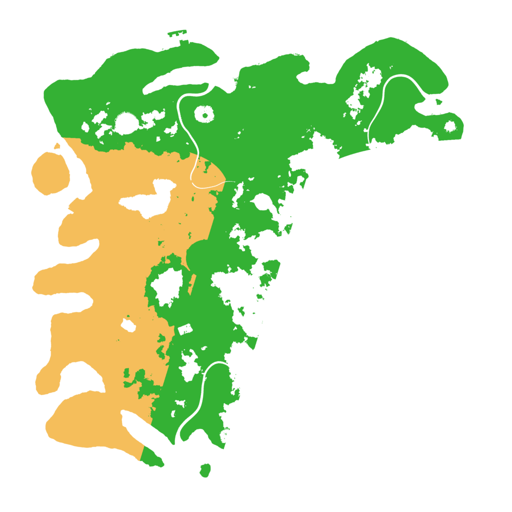 Biome Rust Map: Procedural Map, Size: 4096, Seed: 269878597