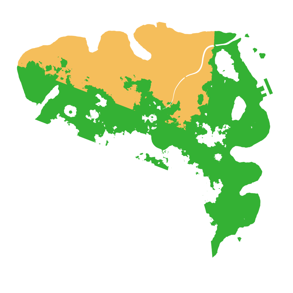 Biome Rust Map: Procedural Map, Size: 3600, Seed: 87665016