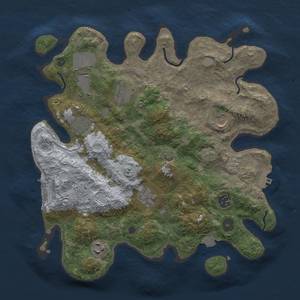 Thumbnail Rust Map: Procedural Map, Size: 3500, Seed: 720703135, 16 Monuments