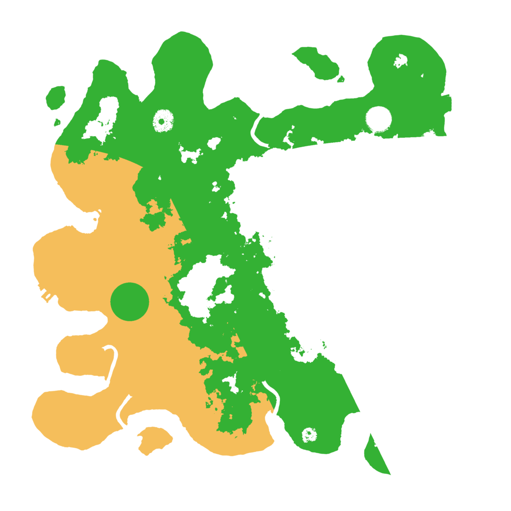 Biome Rust Map: Procedural Map, Size: 3500, Seed: 7601