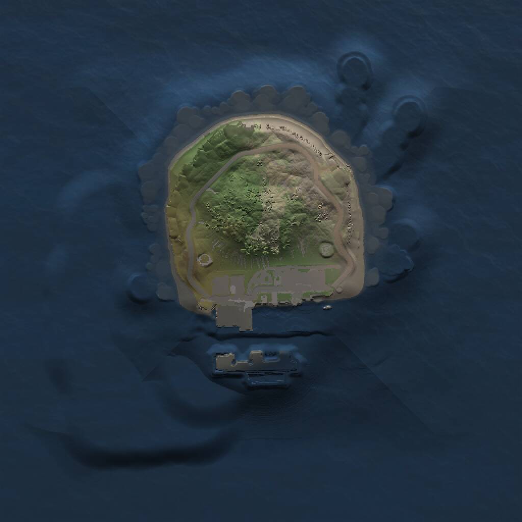 Rust Map: Procedural Map, Size: 1000, Seed: 11835, 2 Monuments