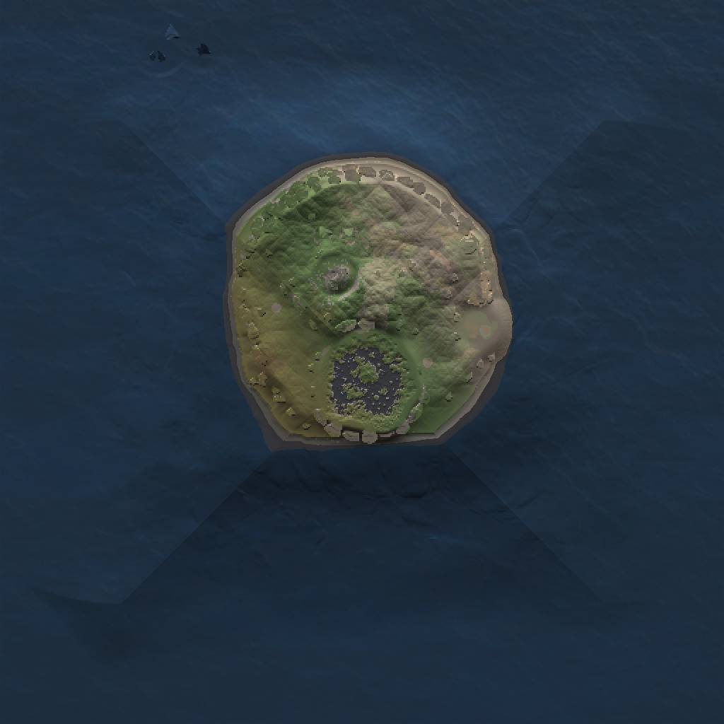 Rust Map: Procedural Map, Size: 1000, Seed: 11835, 3 Monuments