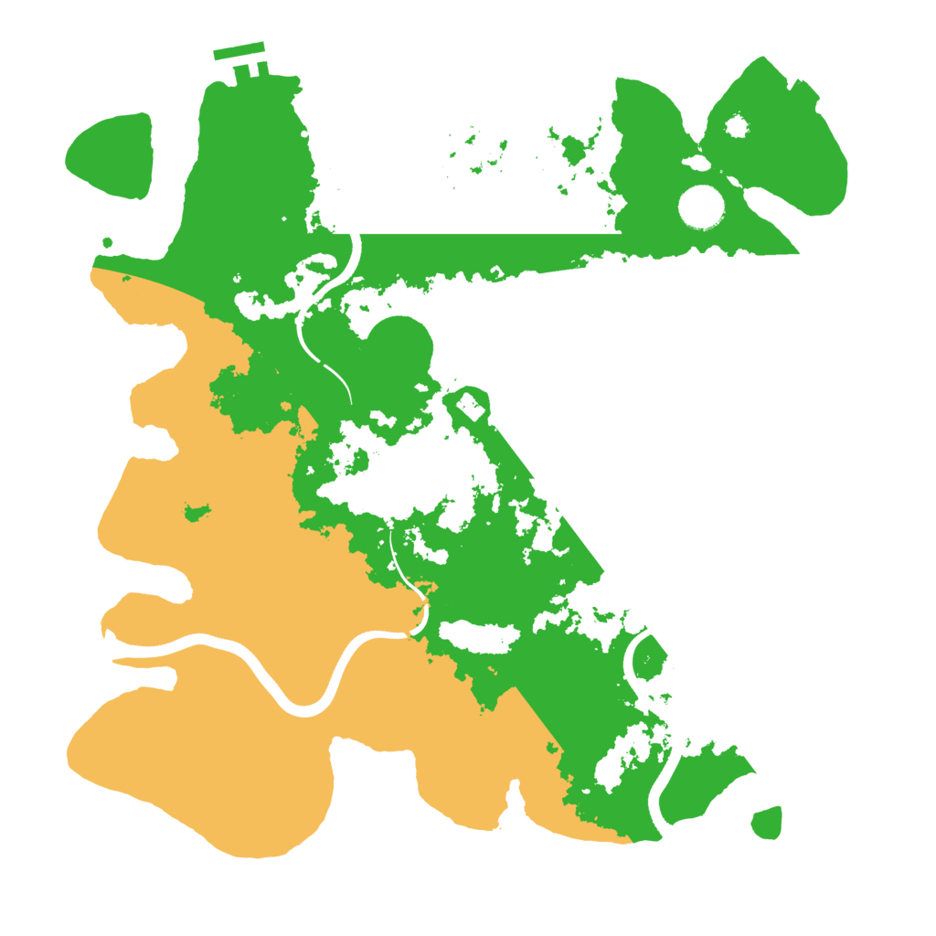 Biome Rust Map: Procedural Map, Size: 3700, Seed: 5928184