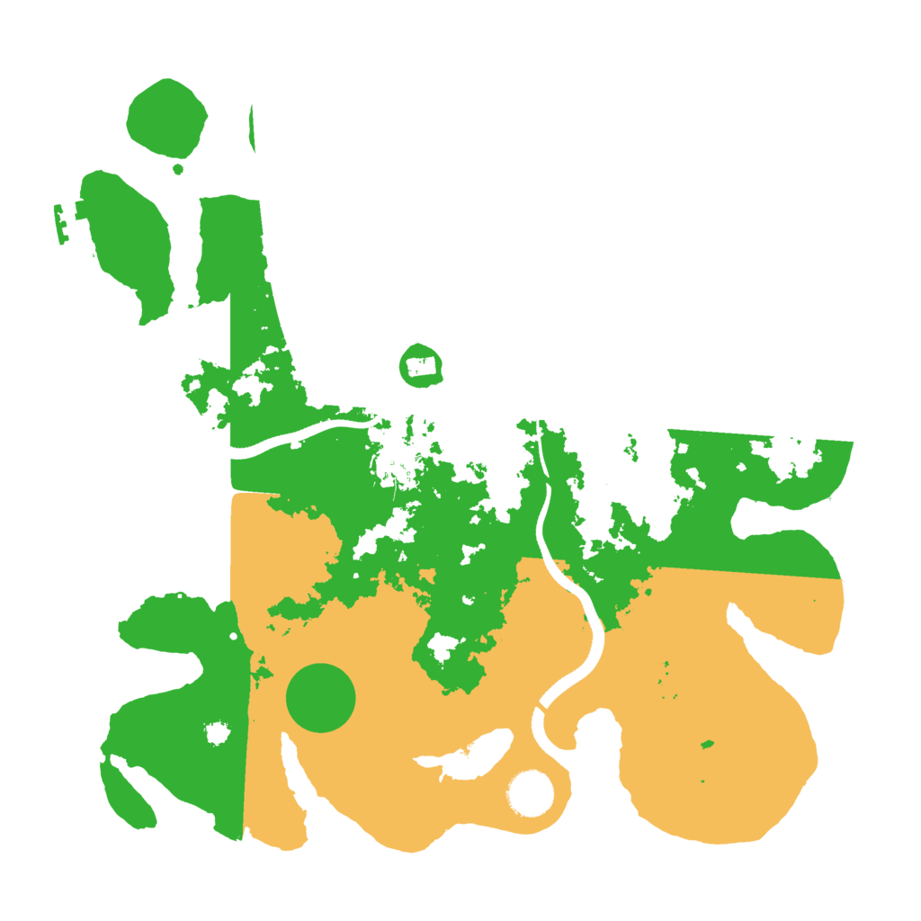 Biome Rust Map: Procedural Map, Size: 3500, Seed: 80532
