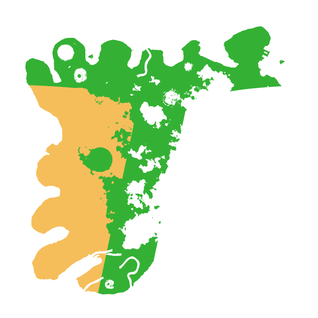 Biome Rust Map: Procedural Map, Size: 3500, Seed: 230524